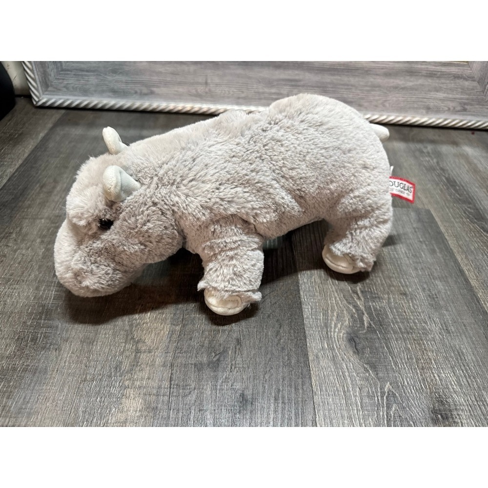 DOUGLAS CUDDLE Hollie Hippo Gray Soft Plush Baby Toy 12" Stuffed Animal